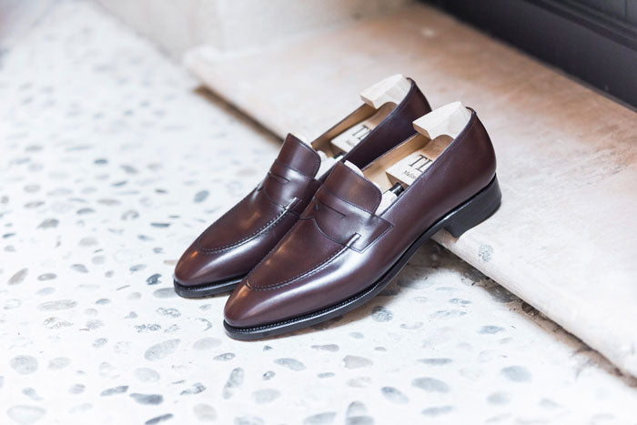 チベット　タンカ　ドルジェ・ドル Wholesale Embossed Leather Penny Loafers For Men British