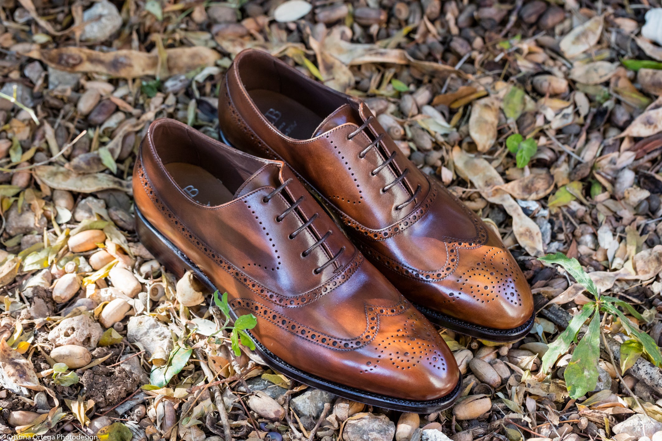 Mallorca‎ Brown Leather Long Wing Tips Sz UK 5, US 6D Made In Spain TLB Mallorca Shoes Blucher | Men main image 3