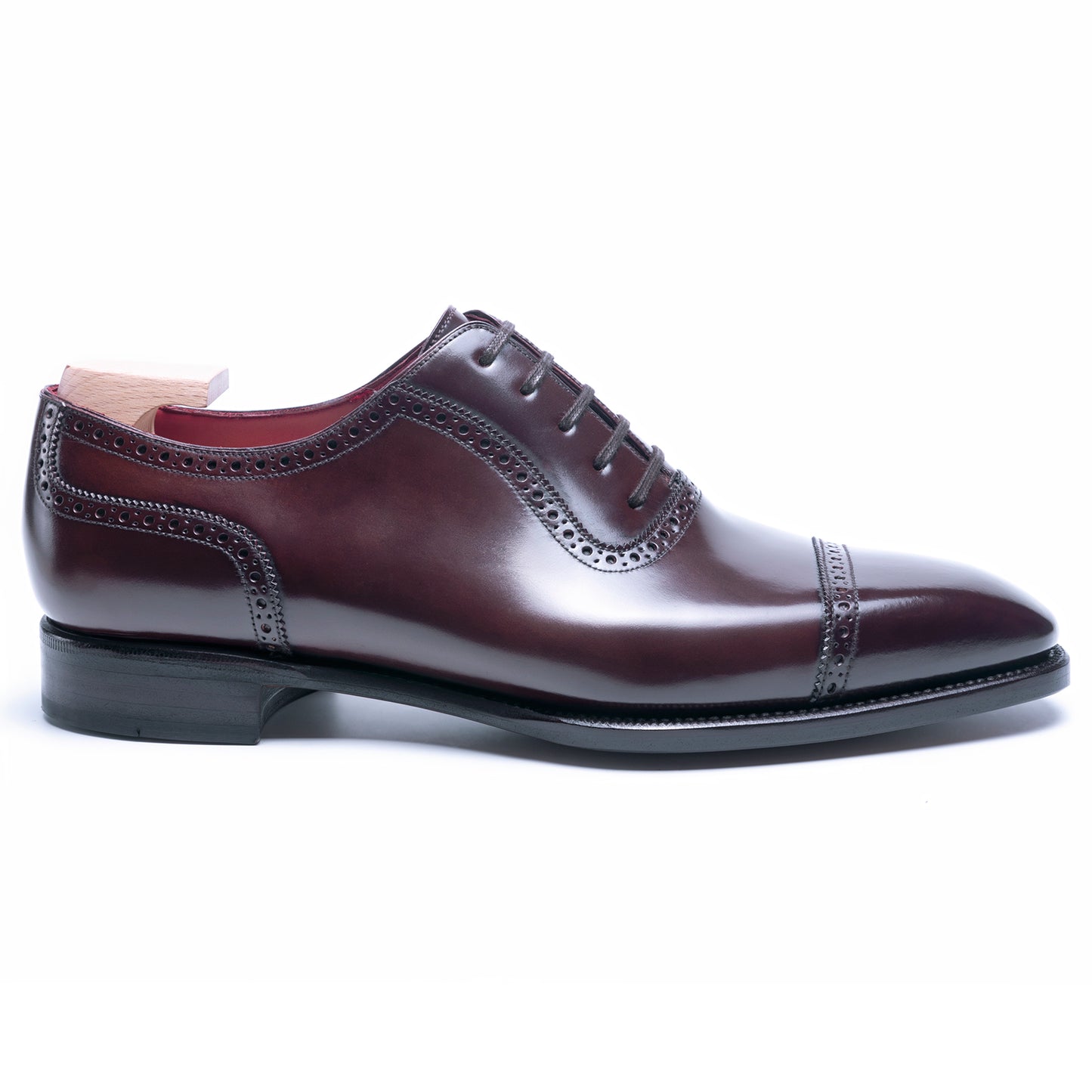 TLB Mallorca leather shoes - Men's Oxford shoes - Cordovan