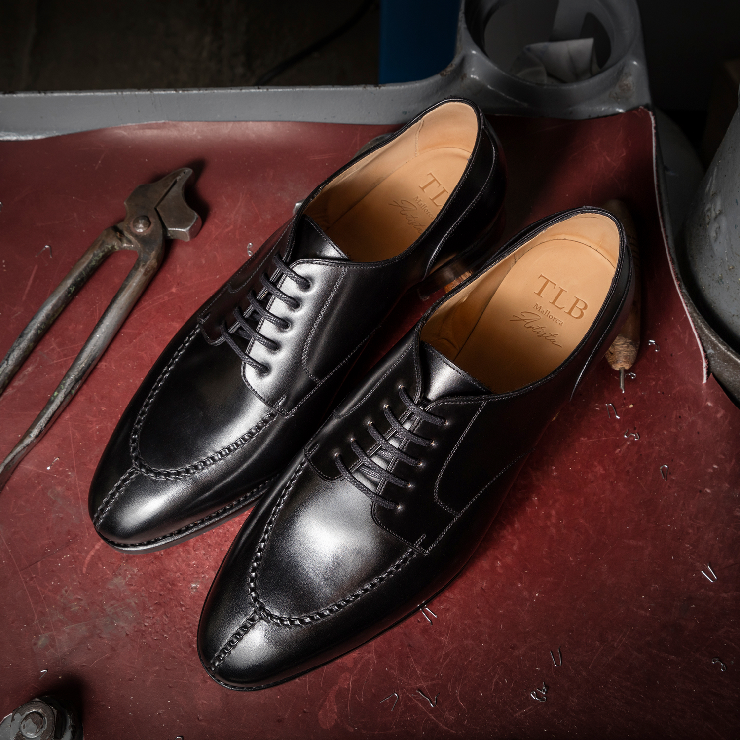 TLB Mallorca leather shoes 136 / GOYA / BOXCALF BLACK