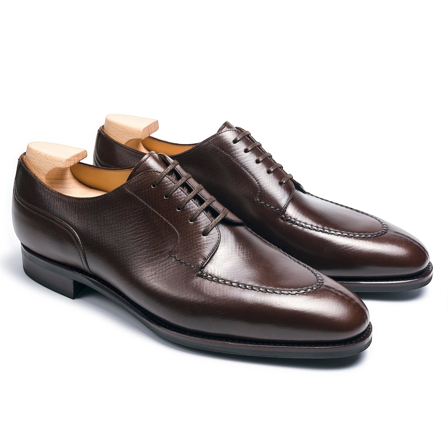 TLB Mallorca leather shoes 135 / VELAZQUEZ / HATCH GRAIN DARK BROWN