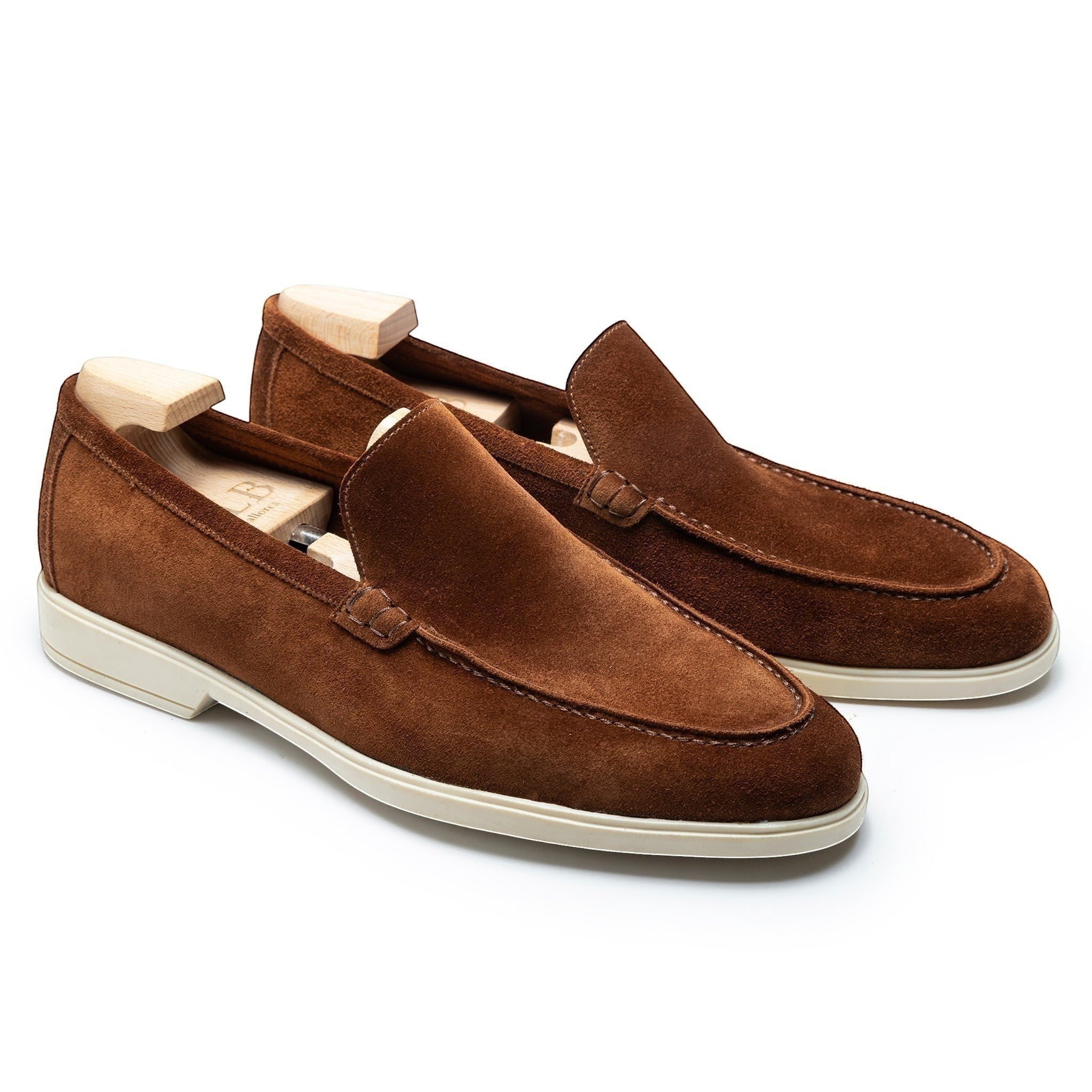 TLB Mallorca | Unlined loafer made in Janus Calf Parisian Brown