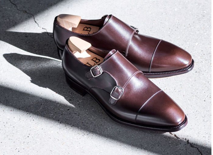 TLB Mallorca Men's leather shoes - Monk Strap Shoes