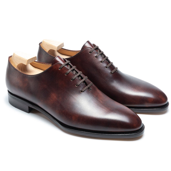 ma+ エムエークロス　slim fit oxford shoe guidi oxford-goya-museum-calf-brown-