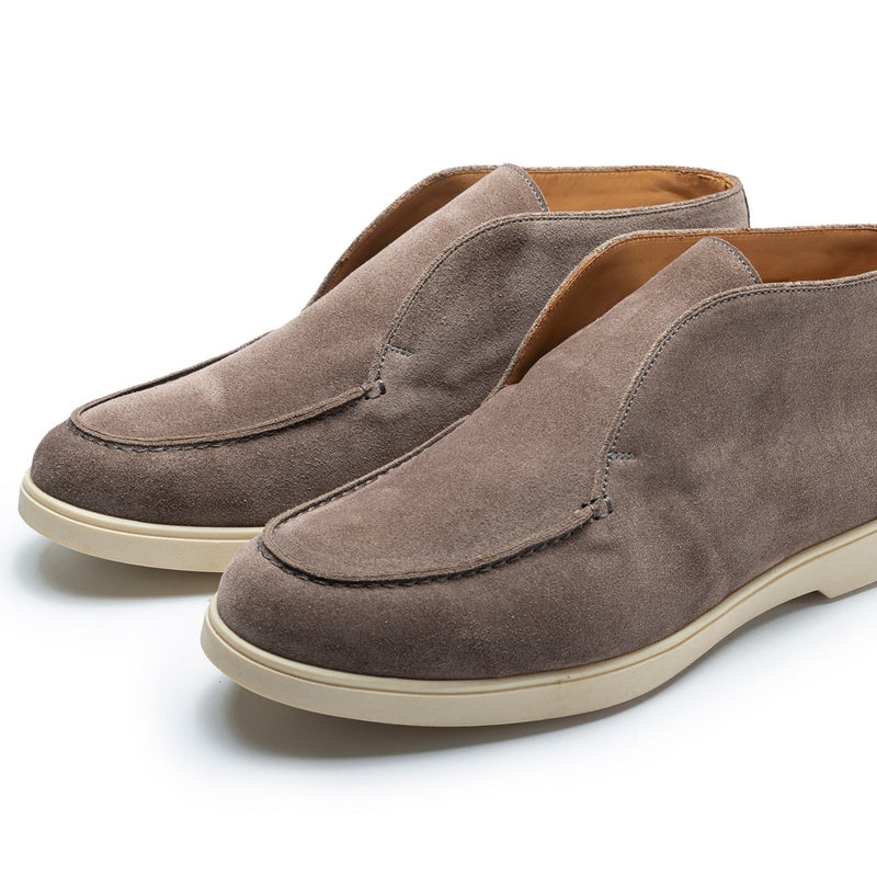 TLB Mallorca botines de ante Vision color con mocasín cosido a mano y suela de goma.