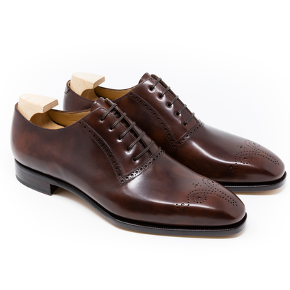 TLB Mallorca leather shoes 107 / PICASSO / MUSUEM CALF BROWN