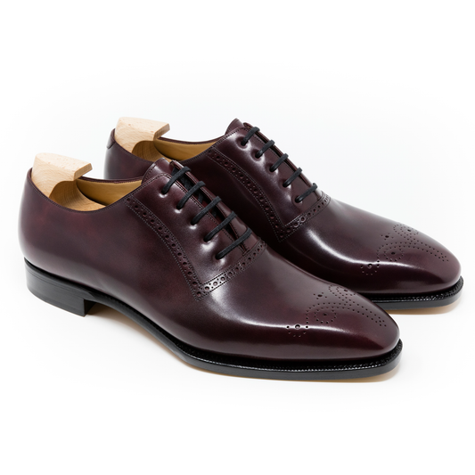 TLB Mallorca leather shoes 107 / PICASSO / MUSUEM CALF BURGUNDY