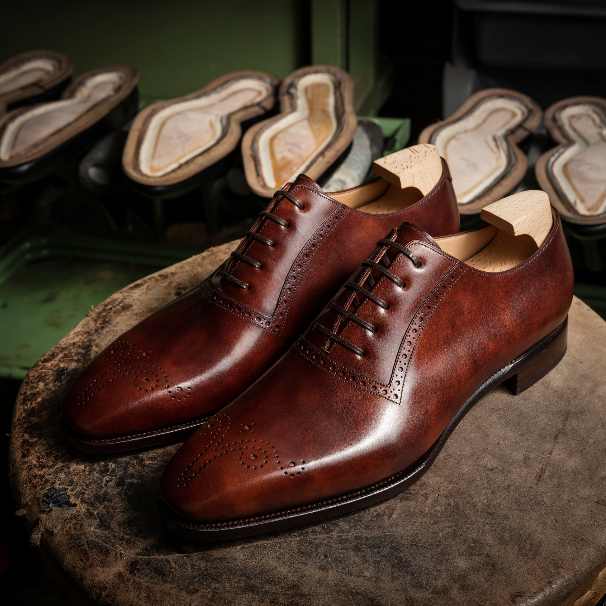 Leader top shoes brown