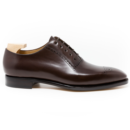 TLB Mallorca leather shoes 107 / PICASSO / VEGANO DARK BROWN