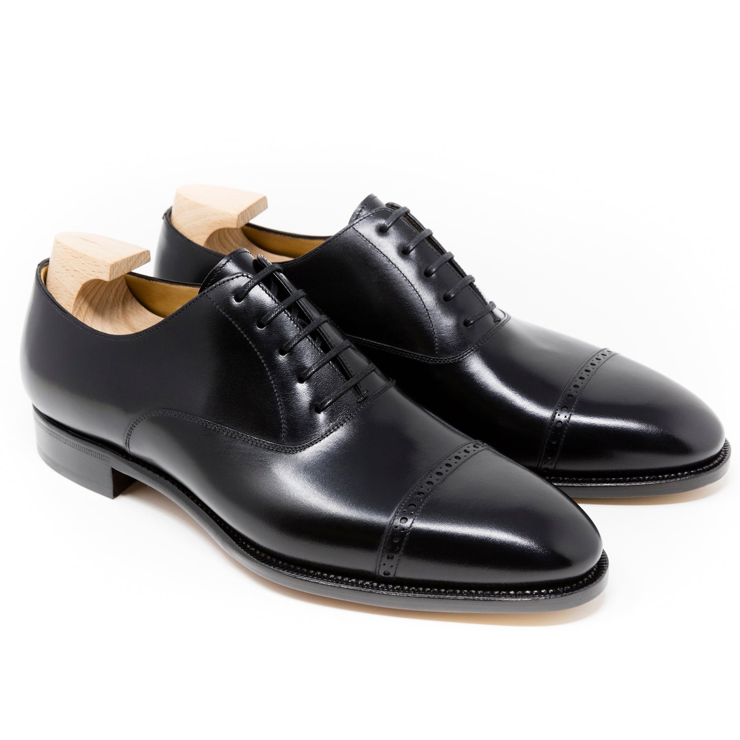 TLB Mallorca leather shoes 113 / GOYA / BOXCALF BLACK