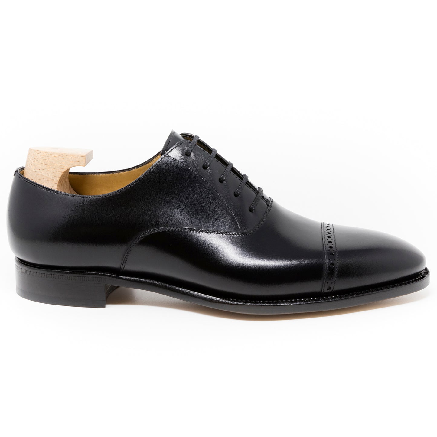 TLB Mallorca leather shoes 113 / GOYA / BOXCALF BLACK