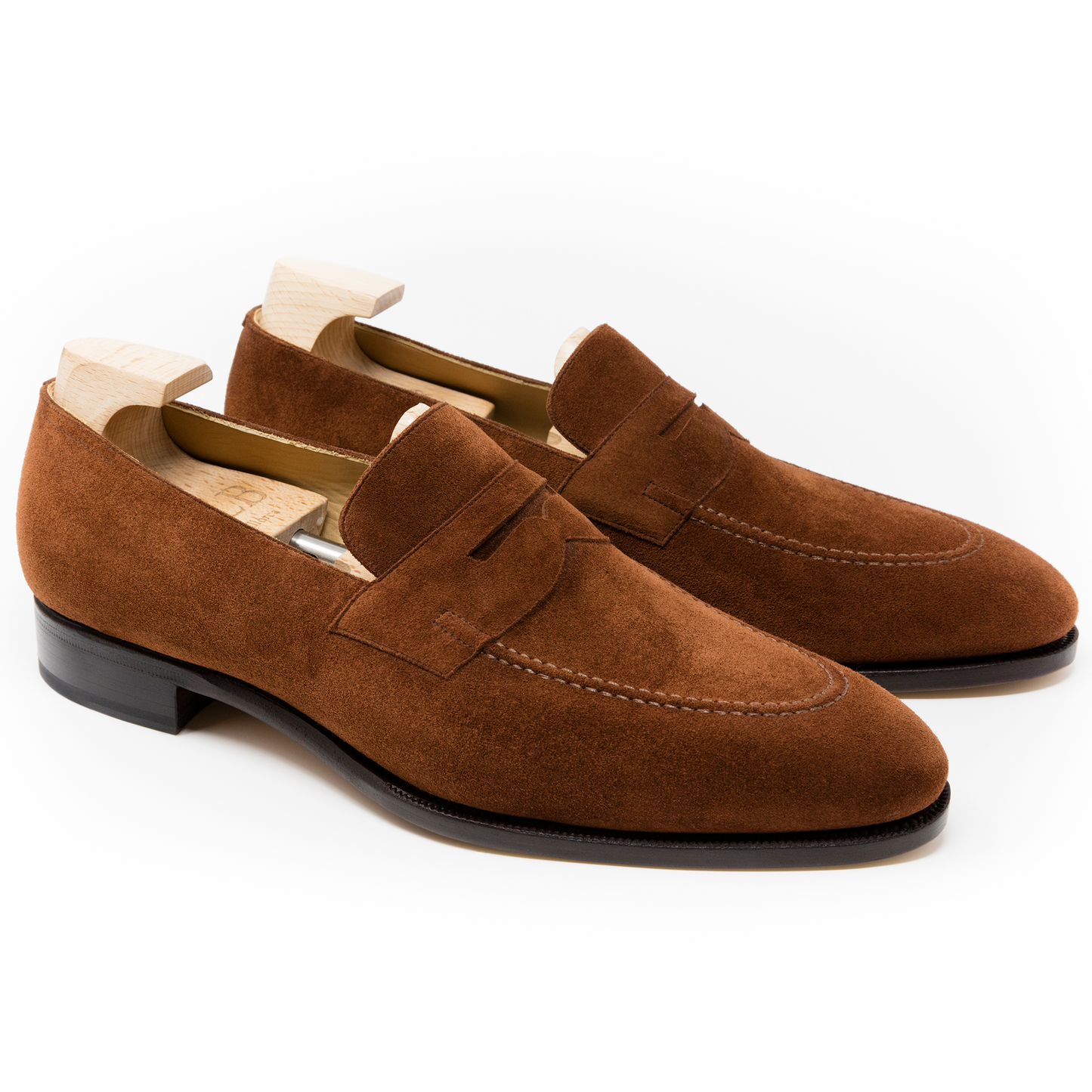 TLB Mallorca leather shoes 117 / GOYA / SUEDE POLO BROWN