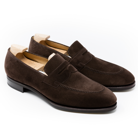 TLB Mallorca leather shoes 117 / GOYA / SUEDE BROWN