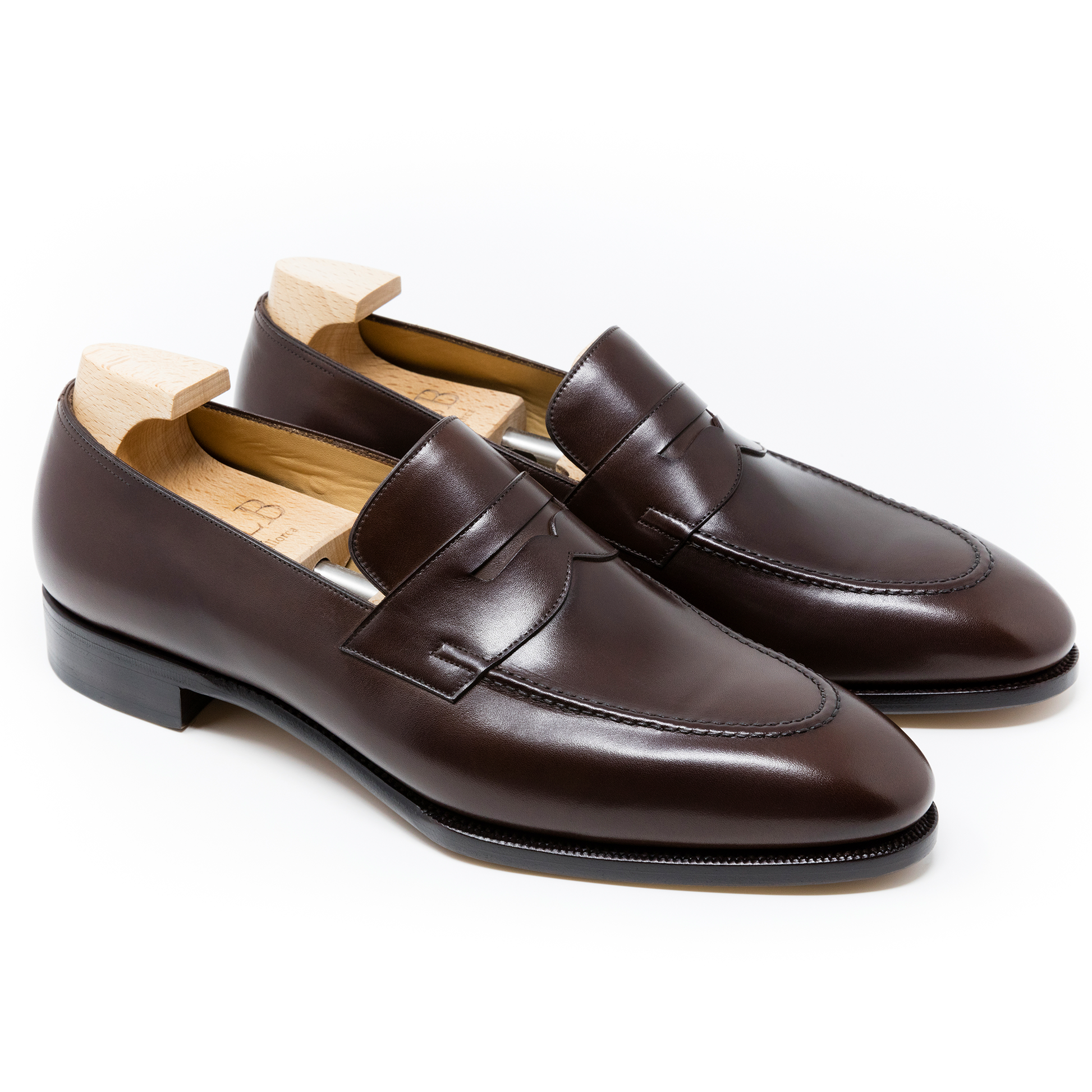 TLB Mallorca leather shoes 117 / GOYA / VEGANO DARK BROWN
