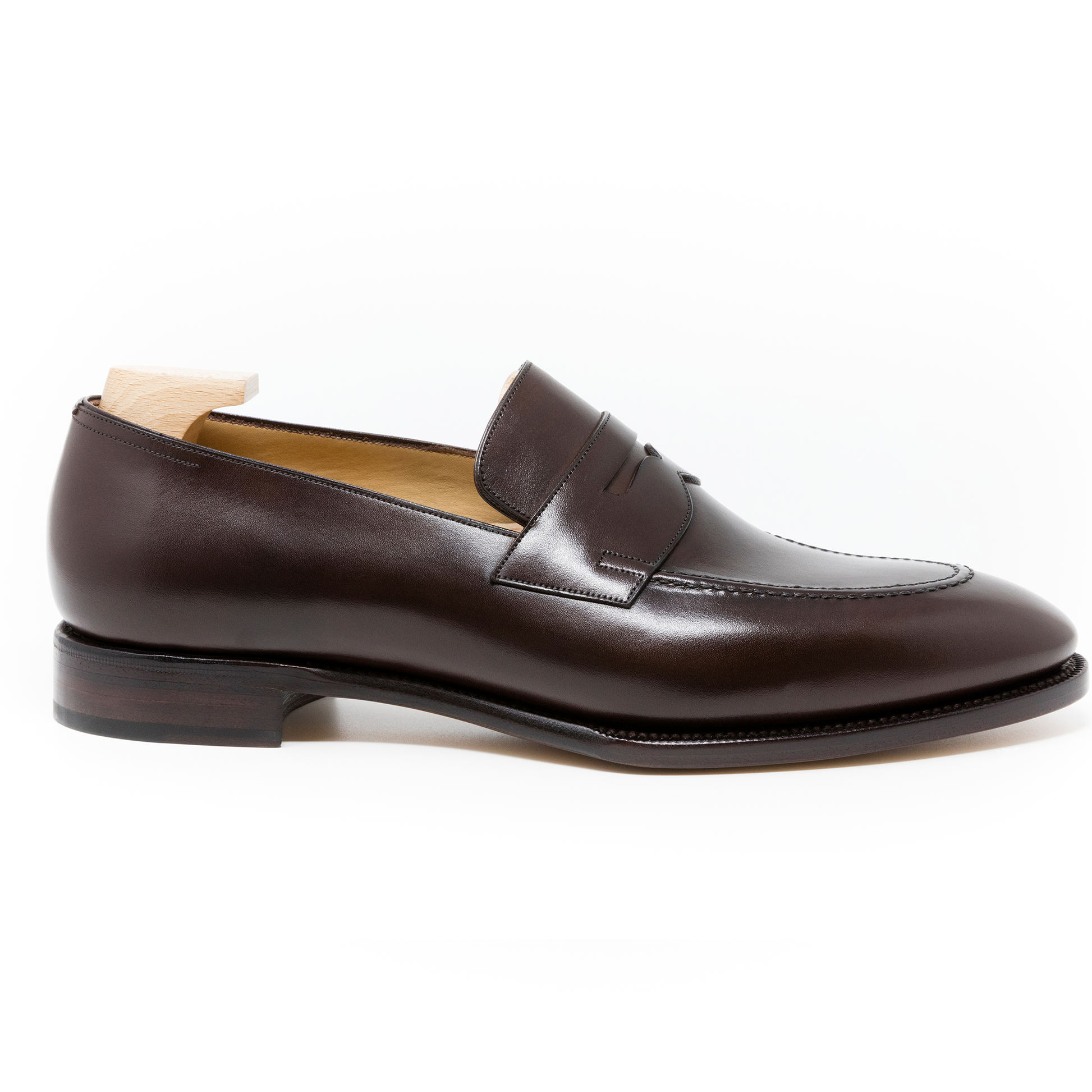 TLB Mallorca leather shoes 117 / GOYA / VEGANO DARK BROWN