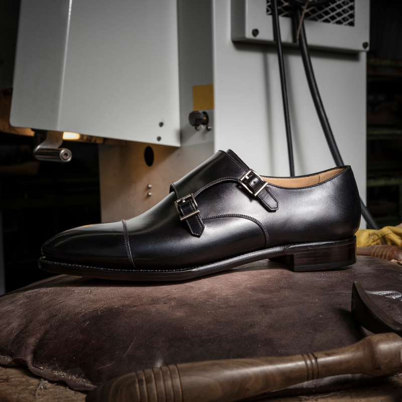 TLB Mallorca leather shoes 118 / GOYA / BOXCALF BLACK