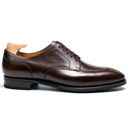 TLB Mallorca leather shoes 136 / GOYA / HATCH GRAIN DARK BROWN