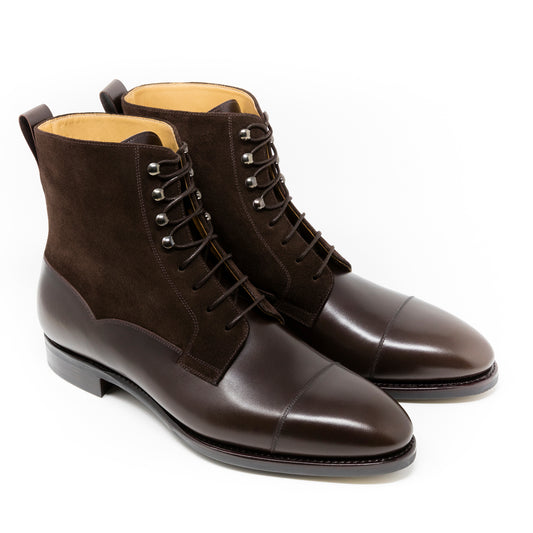 TLB Mallorca leather shoes 140 / GOYA / BOXCALF BROWN & SUEDE BROWN