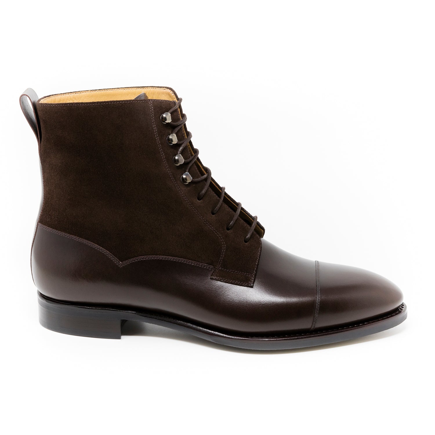 TLB Mallorca leather shoes 140 / GOYA / BOXCALF BROWN & SUEDE BROWN