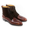 TLB Mallorca leather shoes 140 /GOYA /MUSEUM CALF BROWN MEDIO & SUEDE BROWN 