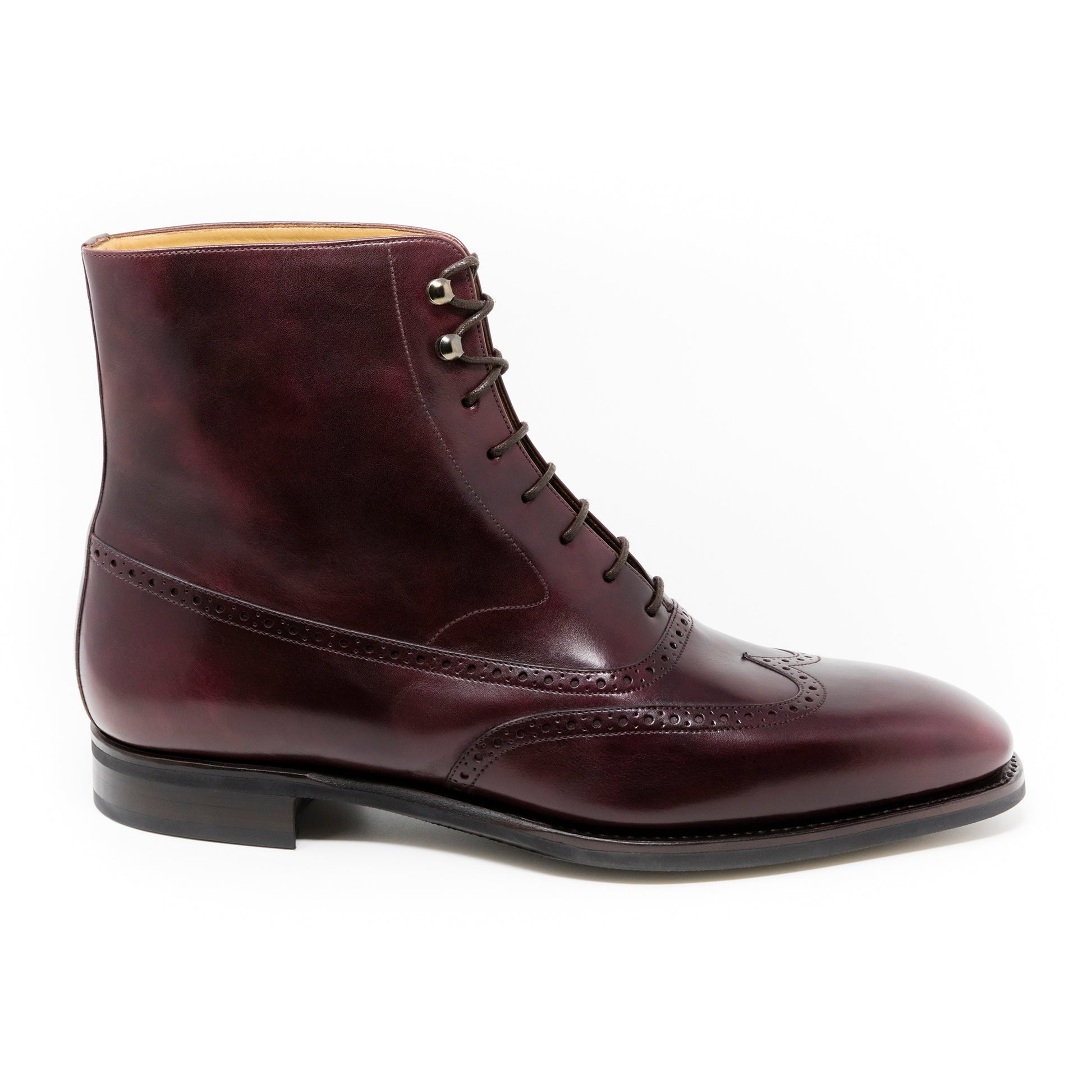 TLB Mallorca leather shoes 181 / PICASSO / MUSEUM CALF BURGUNDY