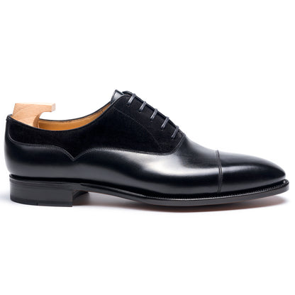 TLB Mallorca leather shoes 194 / GOYA / BOXCALF BLACK & SUEDE BLACK