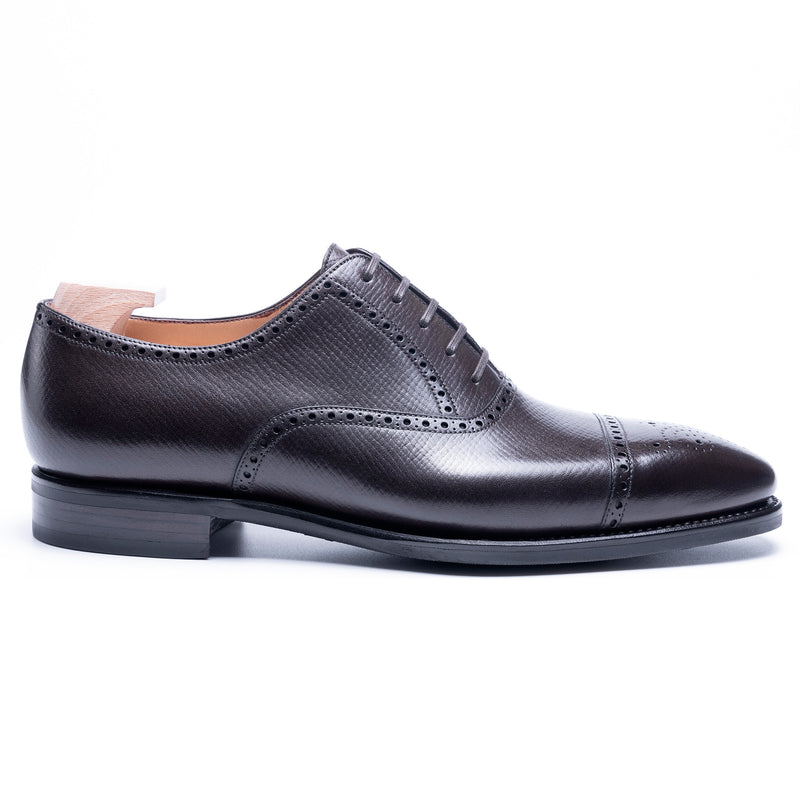 TLB Mallorca leather shoes 206 / VAN GOGH / HATCH GRAIN DARK BROWN