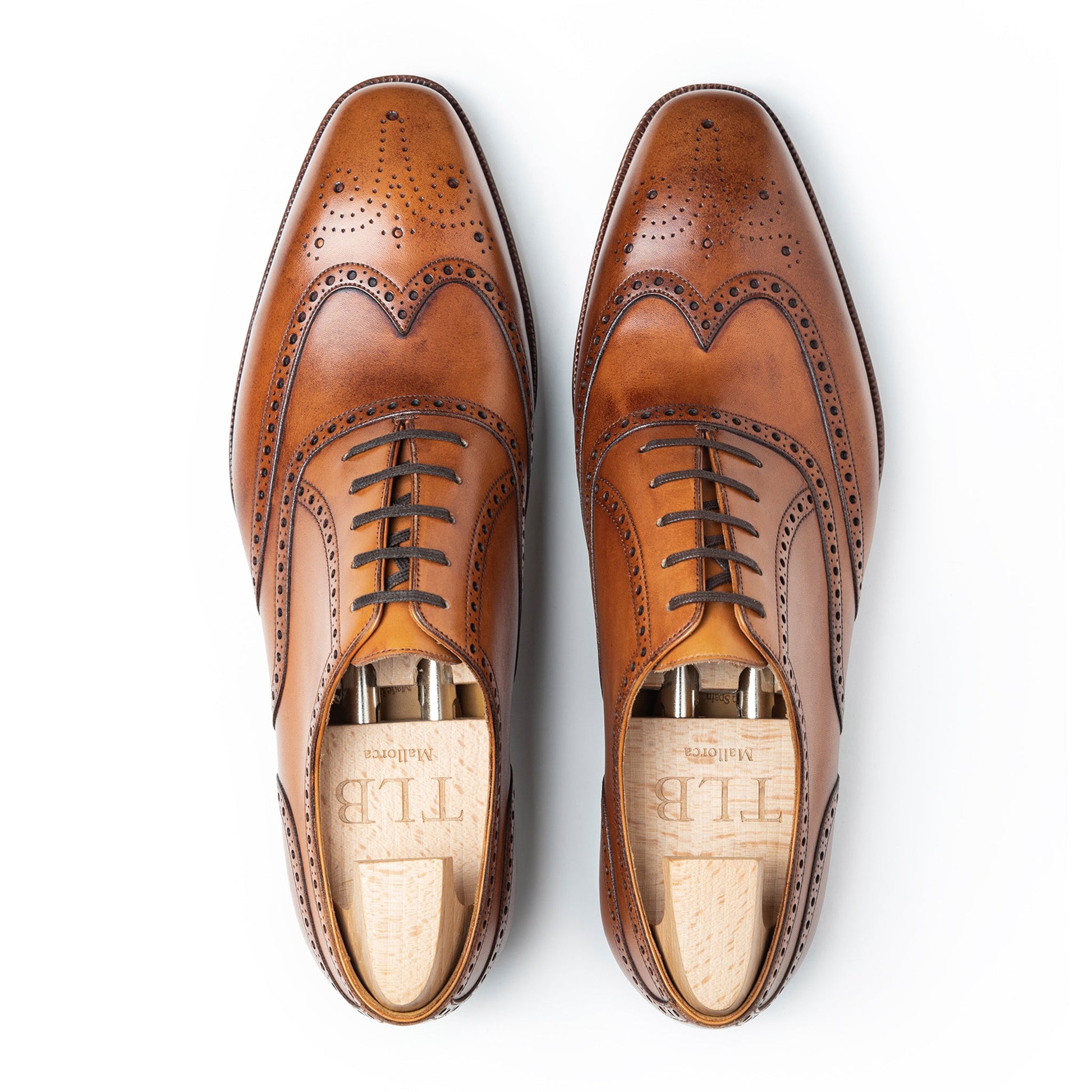 TLB Mallorca leather shoes - Men's wingtip shoes 