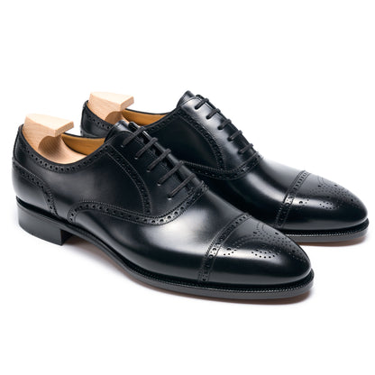 TLB Mallorca leather shoes 210 / GOYA / BOXCALF BLACK