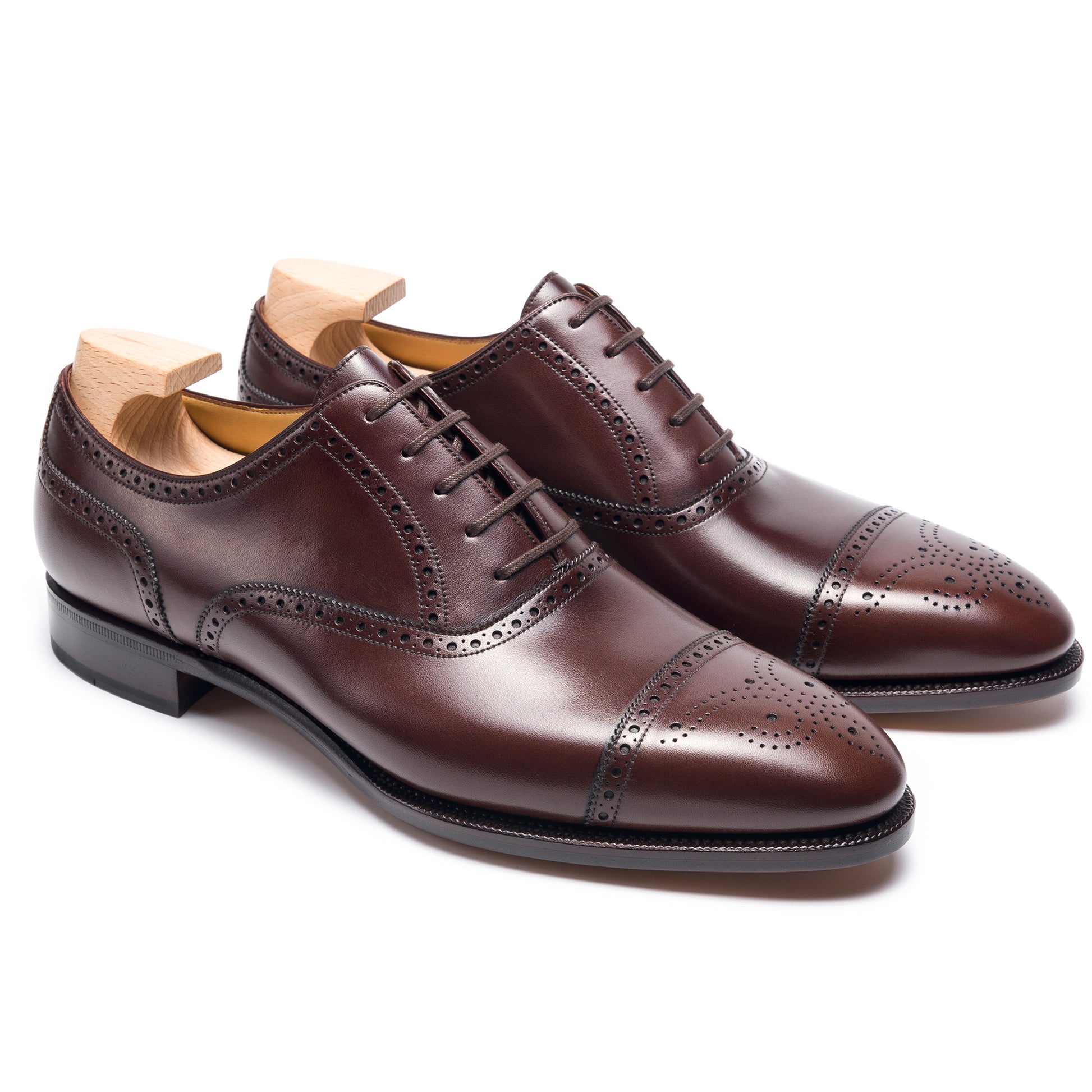 TLB Mallorca leather shoes 210 / GOYA / VEGANO DARK BROWN