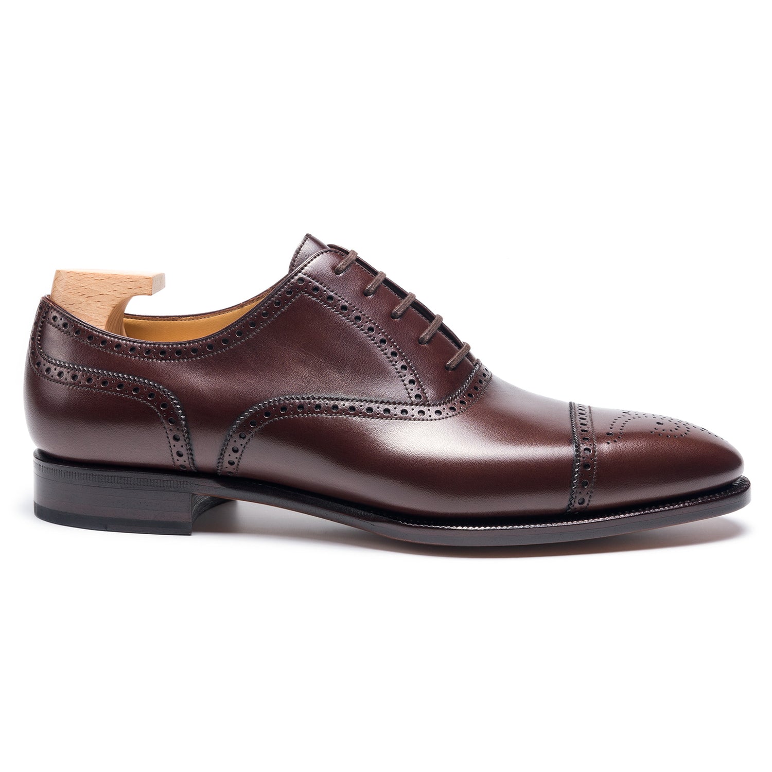 TLB Mallorca leather shoes 210 / GOYA / VEGANO DARK BROWN