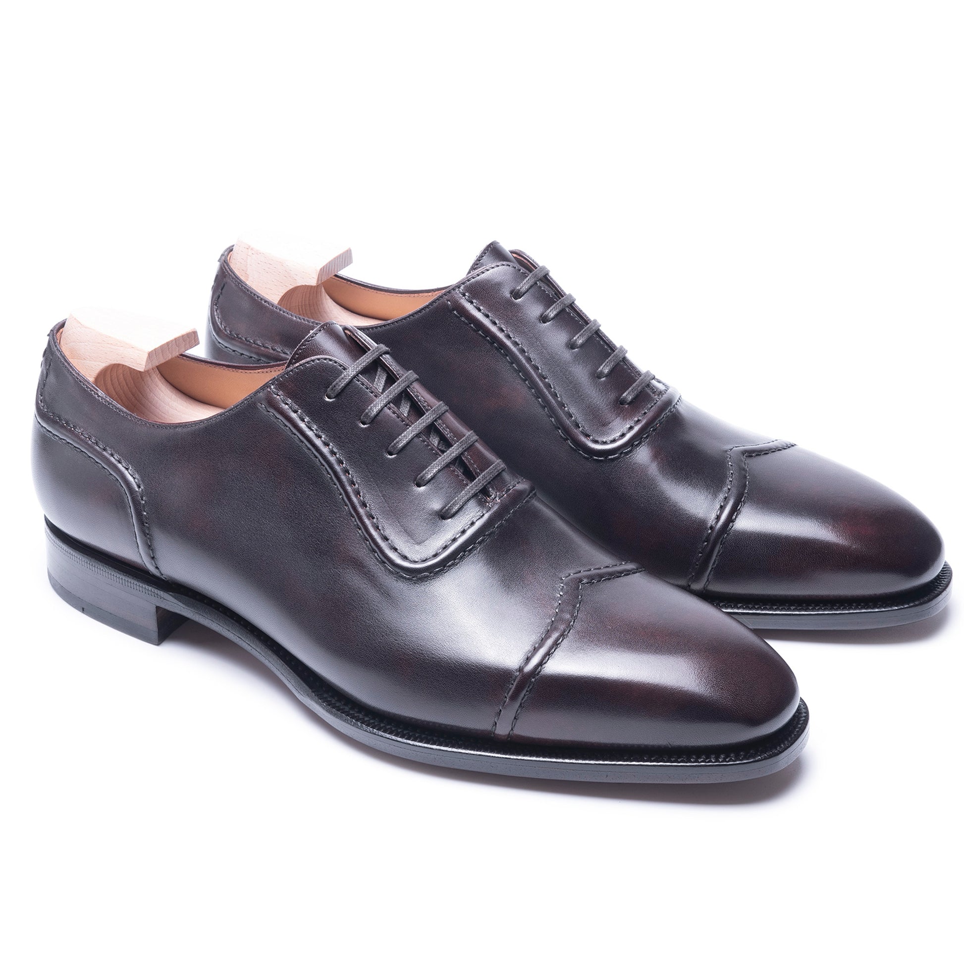 TLB Mallorca leather shoes 218 / PICASSO / VEGANO DARK BROWN