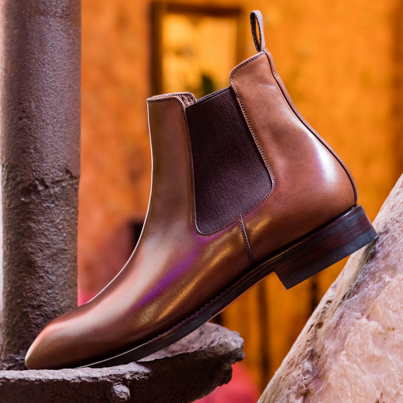 TLB Mallorca leather shoes 511 / ALAN / VEGANO BROWN