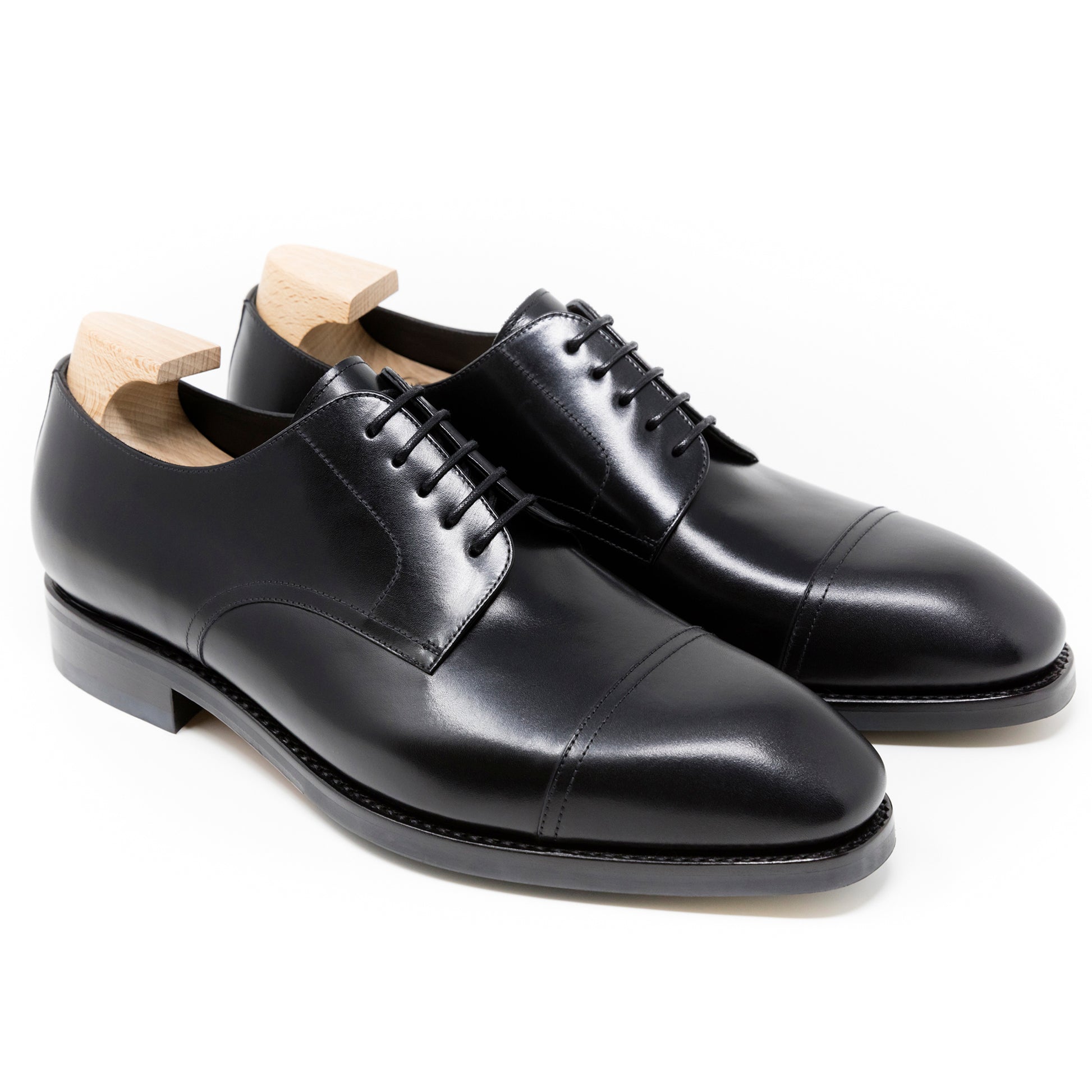 TLB Mallorca leather shoes 529 / ALAN / BOXCALF BLACK