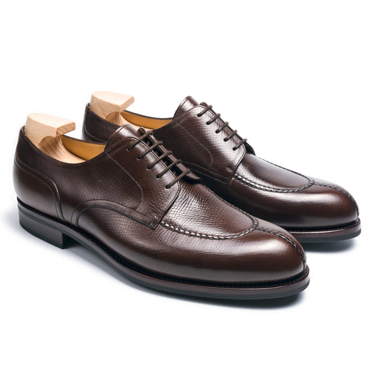 TLB Mallorca leather shoes 534 / HOWARD / HATCH GRAIN DARK BROWN