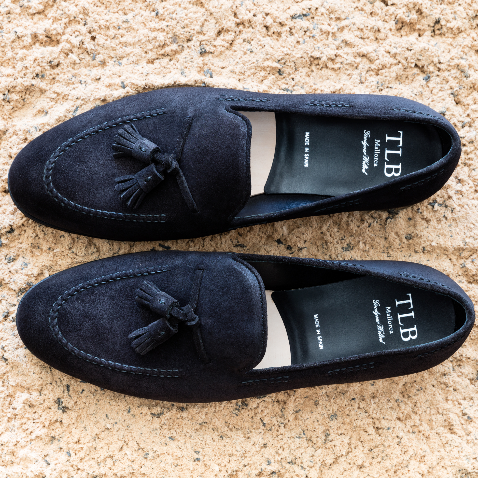 TLB Mallorca leather shoes 656 / JONES / SUEDE BLACK