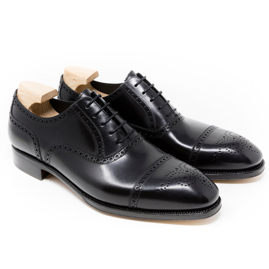 TLB Mallorca leather shoes 555 / ALAN / BOXCALF BLACK