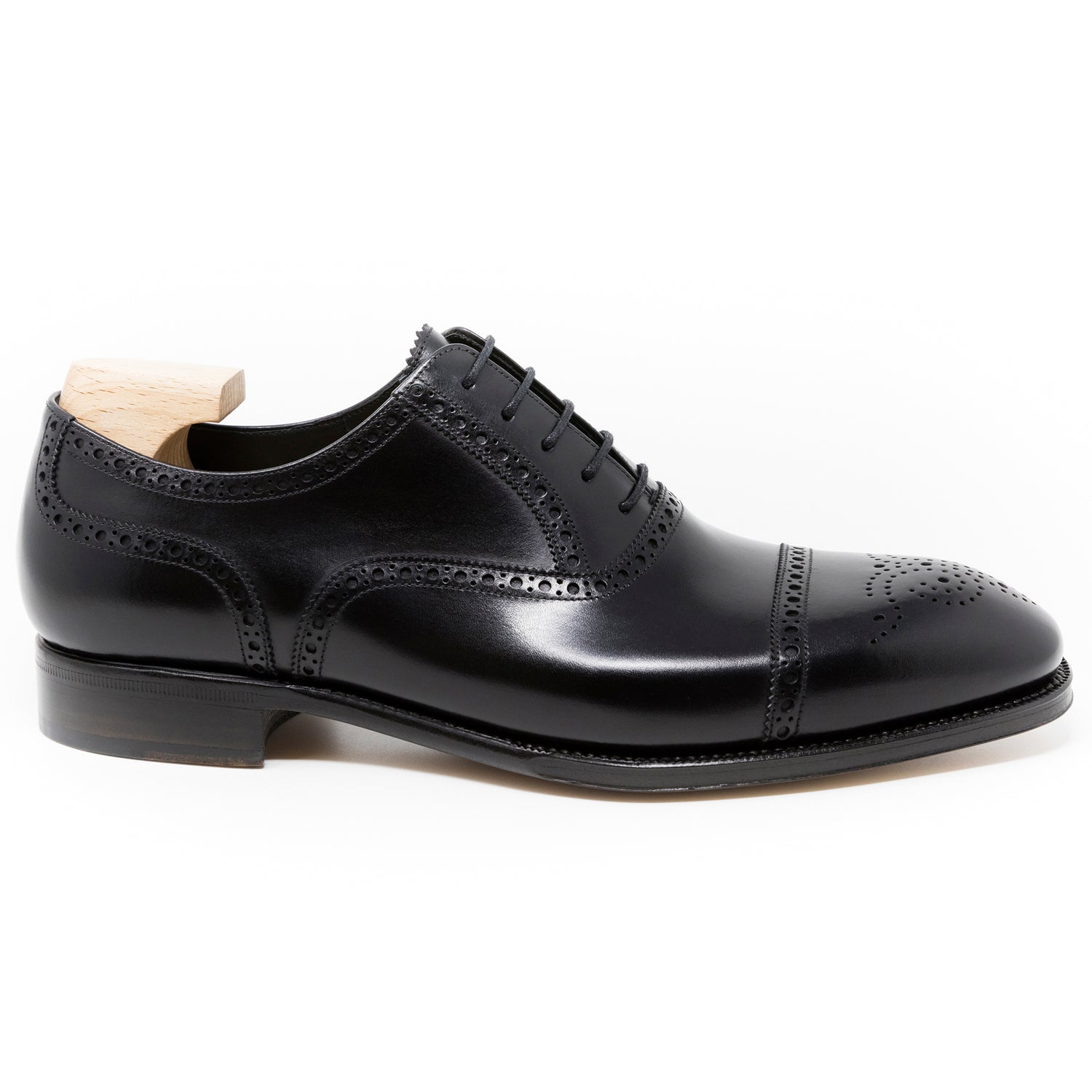 TLB Mallorca leather shoes 555 / ALAN / BOXCALF BLACK