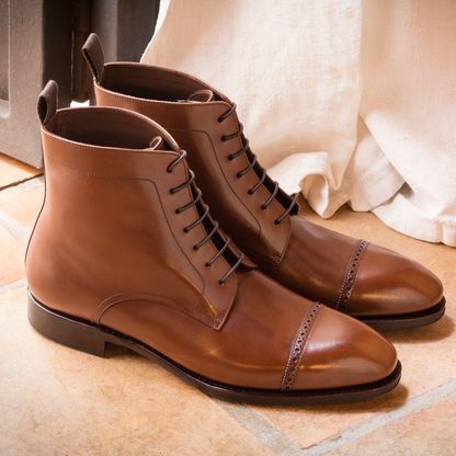 TLB Mallorca leather shoes 575 / ALAN / VEGANO BROWN