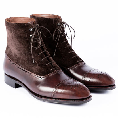 TLB Mallorca leather shoes 576 / ALAN / MUSEUM CALF BROWN & SUEDE BROWN