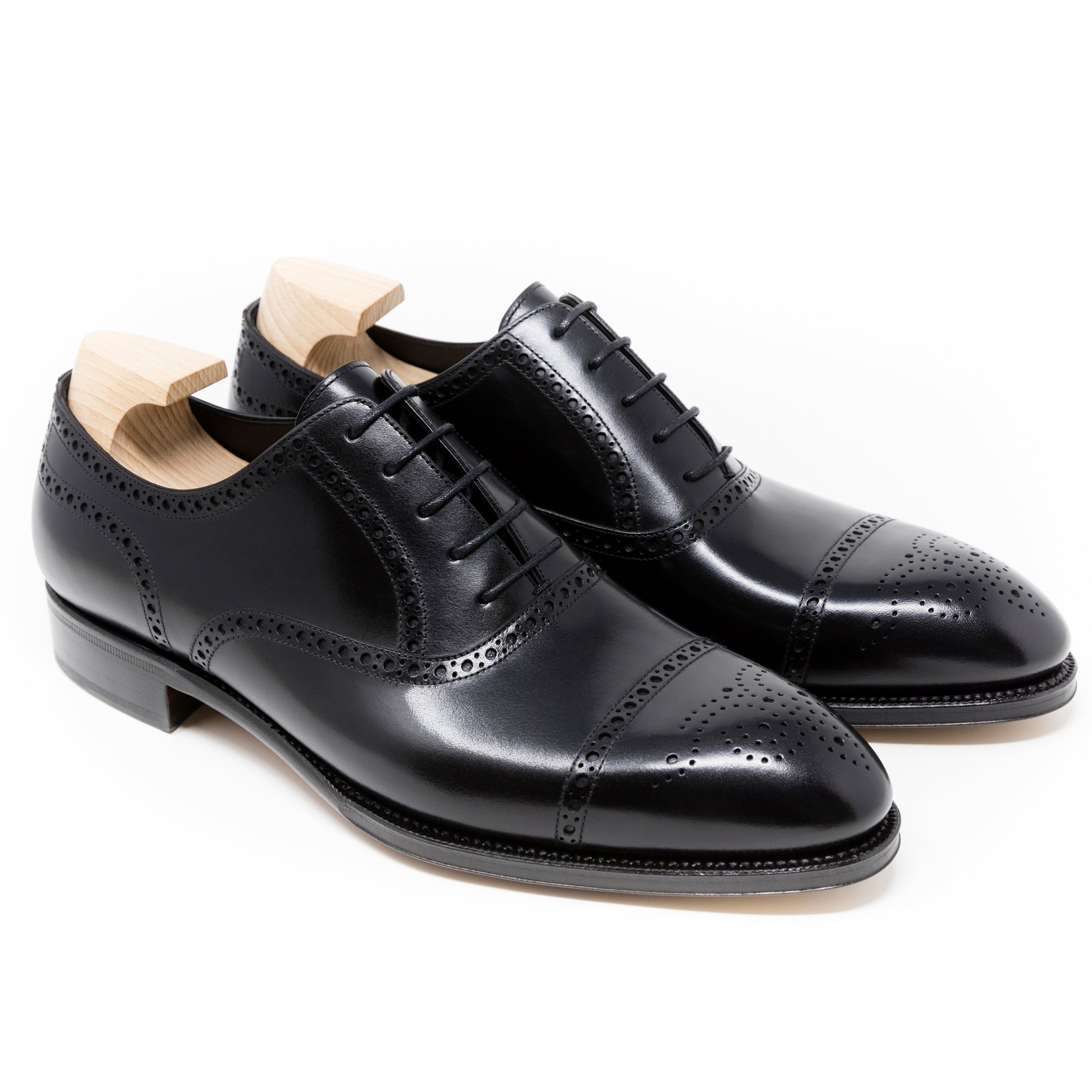 TLB Mallorca leather shoes 654 / OLIVER / BOXCALF BLACK