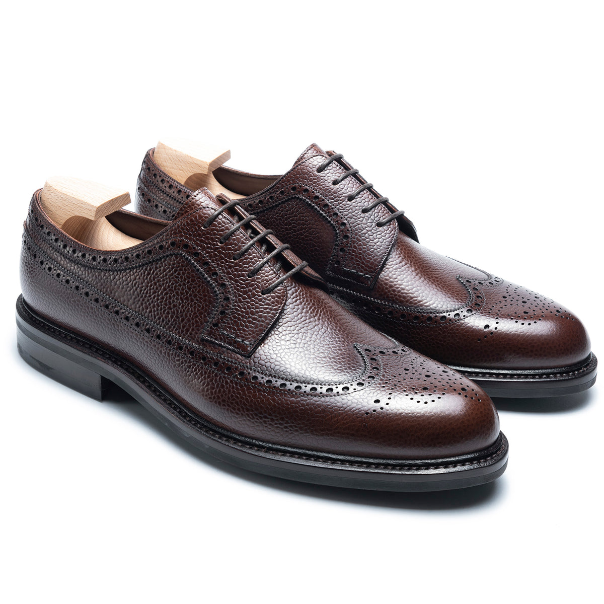 LONG WING MADISON CORDO FULL BROGUE DERBY SHOES Wingtip Derby Brown | Thomas Bird | tblon.com main image 4