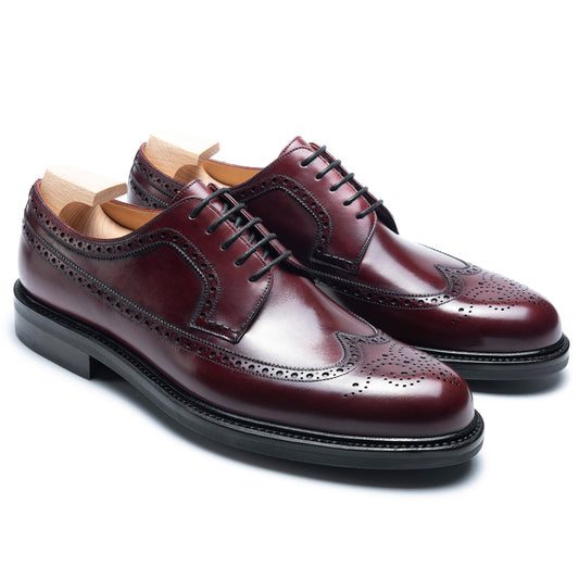 TLB Mallorca leather shoes 677 / MADISON / VEGANO BURGUNDY