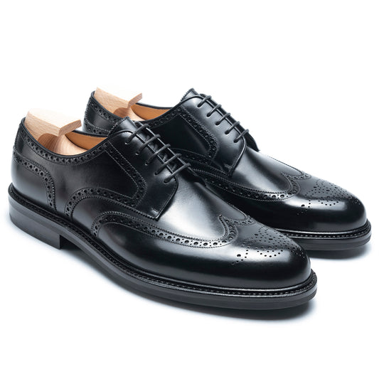 TLB Mallorca leather shoes 679 / MADISON / BOXCALF BLACK