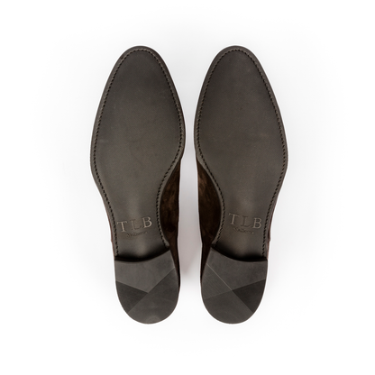 TLB Mallorca leather shoes 135 / VELAZQUEZ / HATCH GRAIN DARK BROWN
