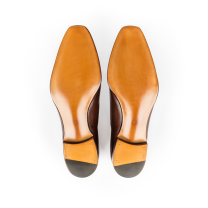 TLB Mallorca leather shoes 205 / VAN GOGH / VEGANO DARK BROWN