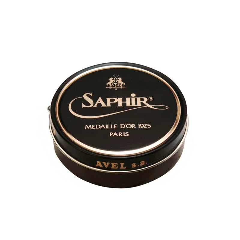 TLB Mallorca leather shoes 05 / SAPHIR PATE DE LUXE / DARK BROWN