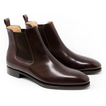 TLB Mallorca leather shoes 132 / GOYA / VEGANO DARK BROWN